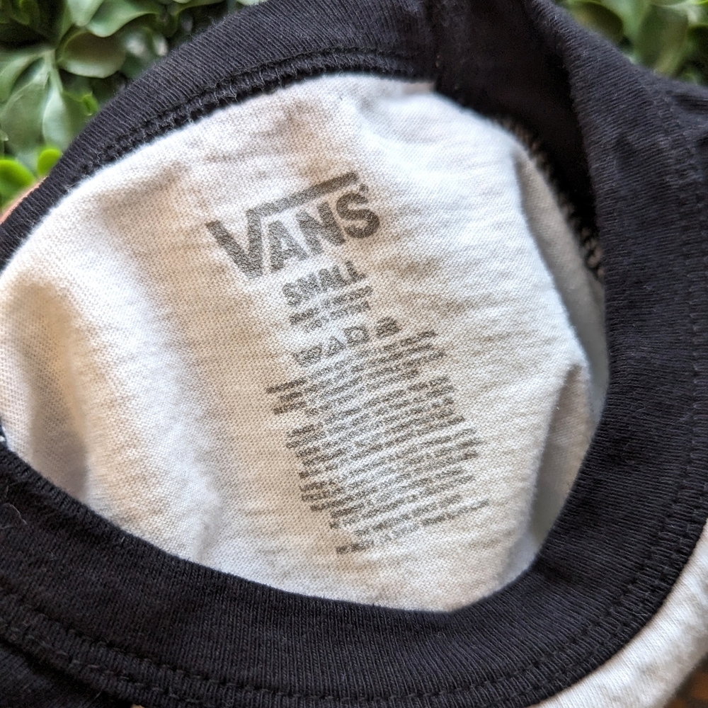 Vans Off The Wall Woman's California Checkered Bear Long Sleeve Baseball T-Shirt - Picture 3 of 4